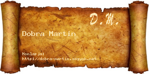 Dobra Martin névjegykártya